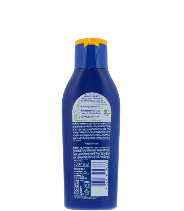 Nivea Sun Protect & Moisturise  Sun Lotion SPF15, 200 ml. 